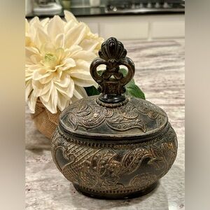 Hemispheres old world trinket box